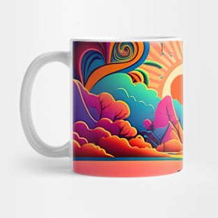 Peace and Love: Harmonious Sunset Mug